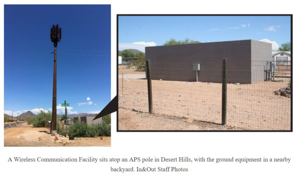 Verizon pole attachment in Arizona