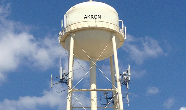 Akron, OH May Sell Water Tower and Cell Tower Ground Leases