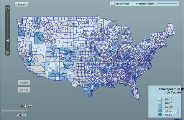 Leap Wireless Spectrum Holding Prior to AT&T Merger across US- From FCC.gov