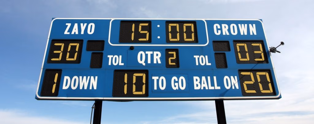 Small cell scoreboard.