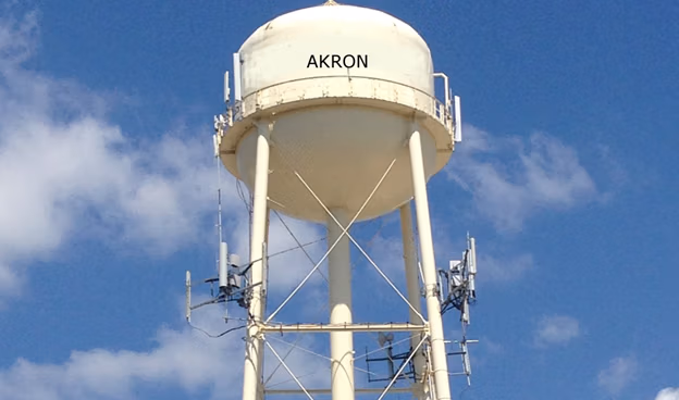 Akron, OH May Sell Water Tower and Cell Tower Ground Leases