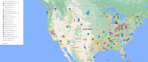 Map of proposed tower sites from January-February 2024