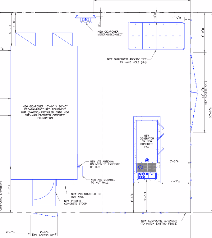 Gigapower Fiber Distribution Hut