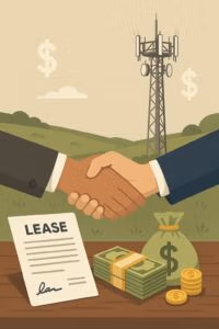 Cell tower lease buyout illustration