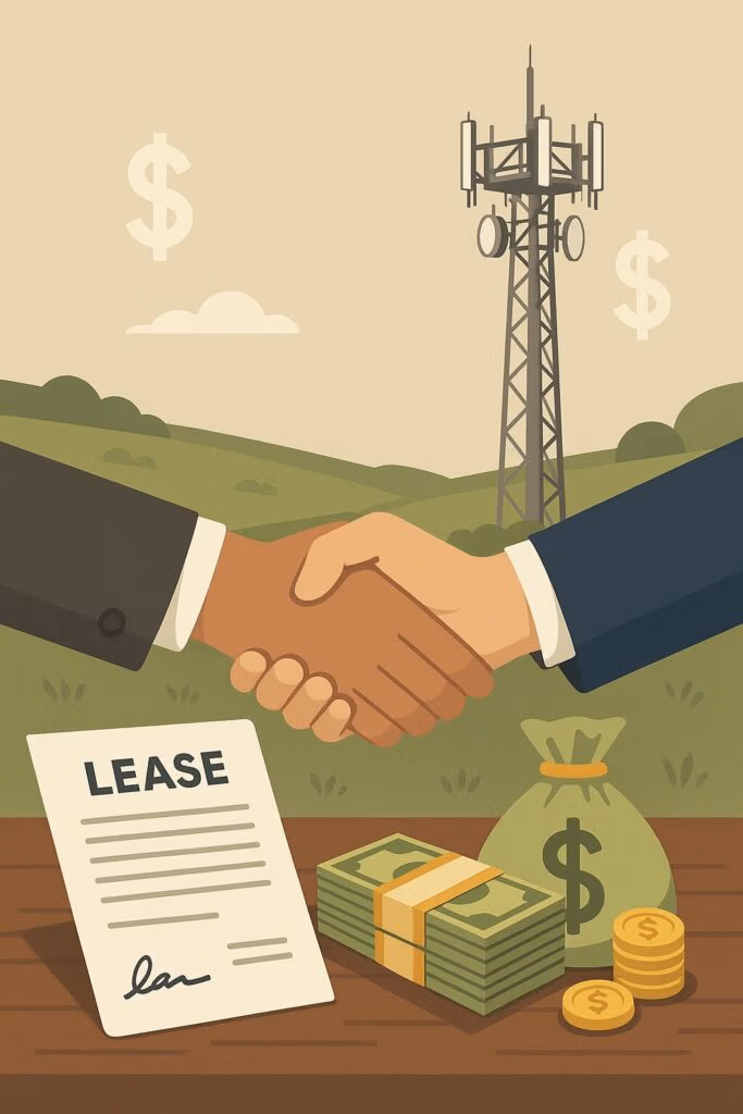 Cell tower lease buyout illustration