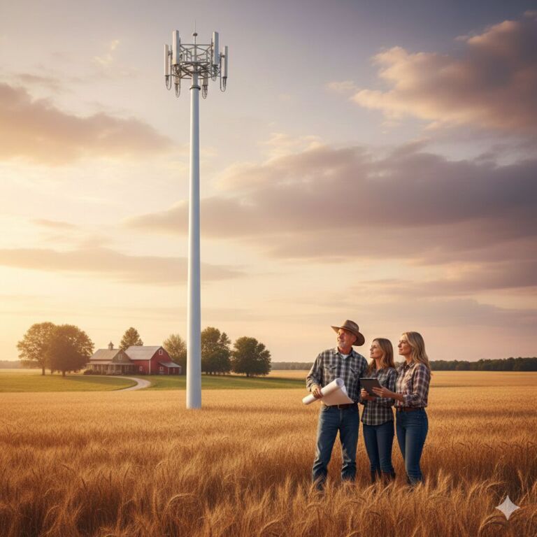Family discusses the value of a cell tower lease