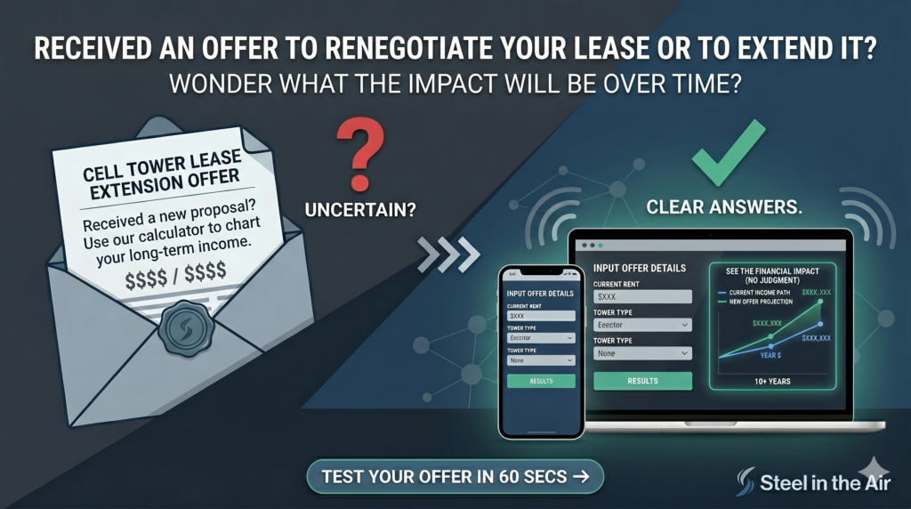 Shows lease calculator and results